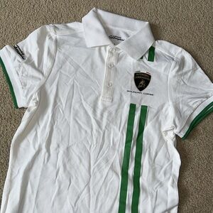 Lamborghini squadra corse white Motorsport polo small